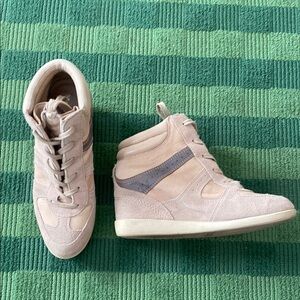 Marc O’Polo Women's Cream High-Top Wedge Sneakers sz 40